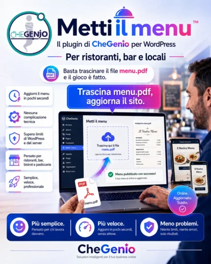 metti il menu per wordpress